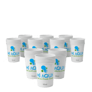 vaso de papel logo mi aqua